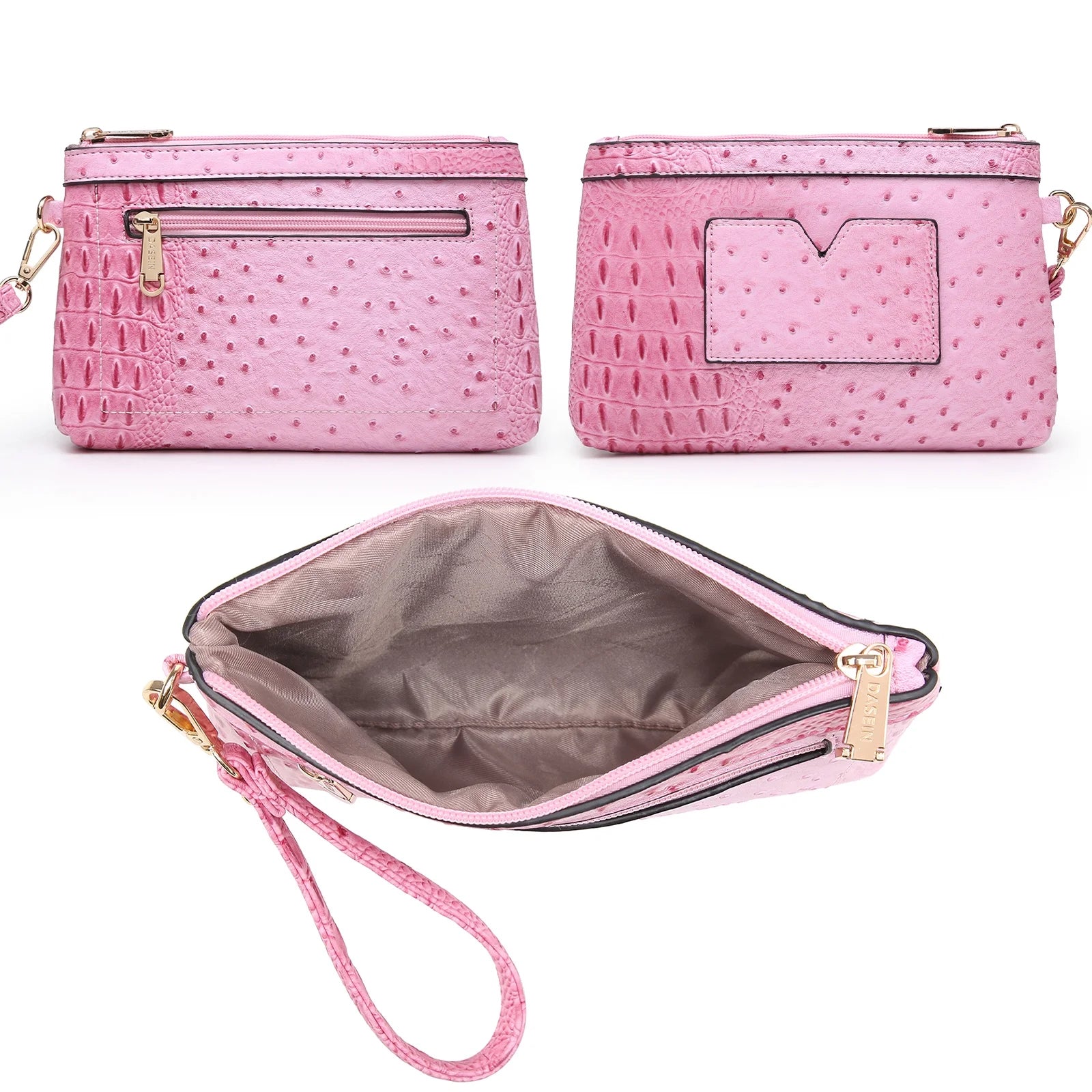 Women Handbags and Purses Ladies Shoulder Bag Top Handle Satchel Tote Work Bag with Matching Clutch
